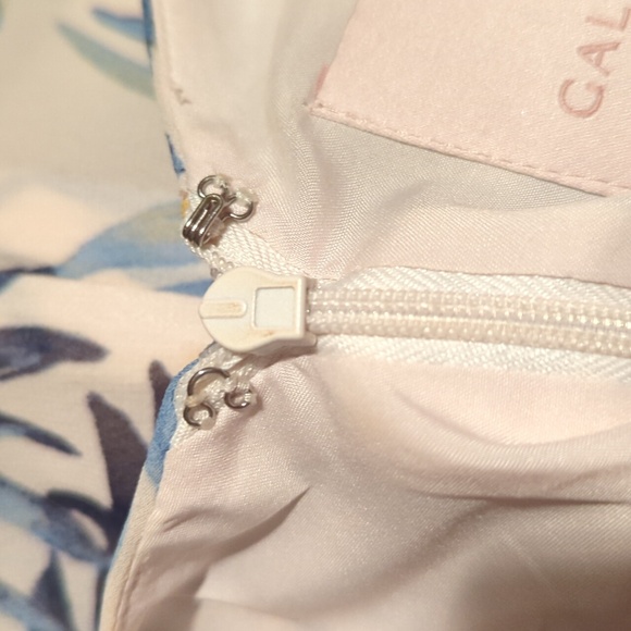 Gal Meets Glam Maxi Dress Chiffon Tropical Kiki Leaf Print Flowy Size 14 NICE - Picture 13 of 15